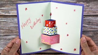 How to make Happy Birthday Card  Happy Birtday Greeting Card [upl. by Rebmac565]