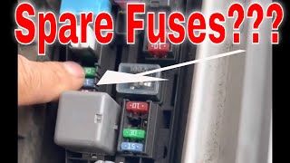 How to Fix Stereo Clock Lighter Toyota Corolla 2005 Blown Fuse Location [upl. by Willet767]