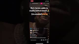 Rich homie quan In studio before death 🙏🙏 [upl. by Heck]