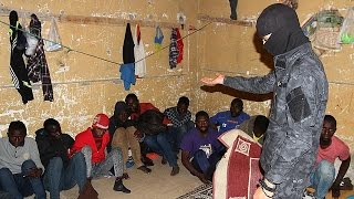 Libye  vague darrestations de migrants à Tripoli [upl. by Euqina322]