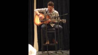 Front row to Jensen Ackles Singing and playing Guitar at Toronto Con Torcon 2014  Part 1 [upl. by Buzz]