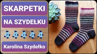 Skarpetki na szydełku cz12 ścieg tkany Karolina Szydełko [upl. by Giana]