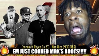 Eminem ft Royce Da 59  Not Alike MGK Di Kamikaze Album REACTION [upl. by Kacie851]