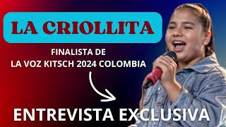 La impresionante historia de La Criollita en La Voz Kitsch 2024 Colombia  LaVozKidsColombia [upl. by Idur]