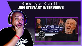 FIRST TIME REACTING TO  Jon Stewart Interviews George Carlin  George Carlin  1997 [upl. by Ellerrad]