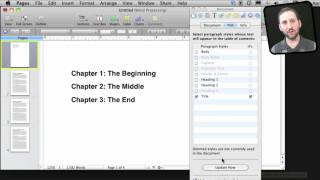 Creating a Table of Contents In Pages MacMost Now 542 [upl. by Oivlis27]