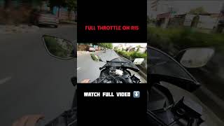 Full throttle on r15 v3 r15v3motovlog speed [upl. by Eugeniusz955]