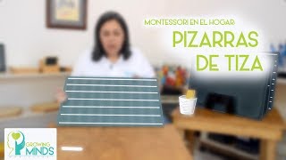 Montessori en el Hogar Pizarras de Tiza pt1 [upl. by Ahsar]