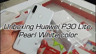 Unboxing Huawei P30 Lite Pearl White color [upl. by Navada468]