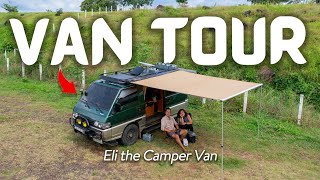 VAN LIFE Van Tour of ELI THE CAMPER VAN [upl. by Shayla]