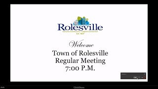 Rolesville Regular Meeting Budget Public Hearing  June 4 2024 [upl. by Phylys]