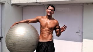 Swiss Ball Workout I Raghav Pande [upl. by Slaohcin]