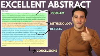 How to Write a Good Abstract Publication Thesis amp Dissertation [upl. by Ellevehc]