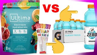 Hydrate you body Ultima Replenisher Electrolyte Hydration review vs Gatorade Zero [upl. by Newell]