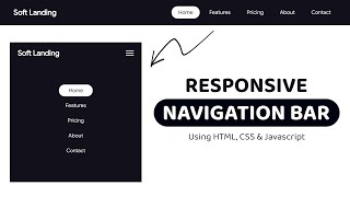 Responsive Navbar HTML CSS Responsive Navbar HTML CSS JavaScript [upl. by Jeannie]