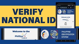 HOW TO VERIFY PHILIPPINE NATIONAL ID ONLINE verifynationalid philsysverification philsys [upl. by Yamauchi535]