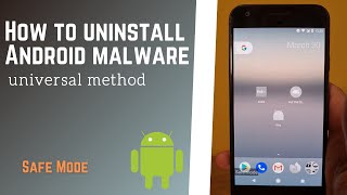 How to manually remove Android malware that prevents user from being uninstalled  Safe Mode FluBot [upl. by Asssilem]