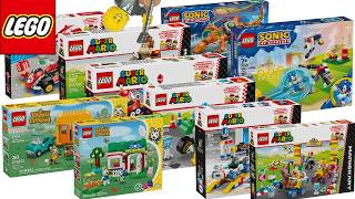 Lego 2025 Video Games Sets  Animal Crossing Mario Cart amp Sonic the Hedgehog [upl. by Ollehto240]