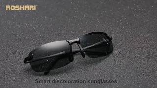 High quality Polarized photochromic driving Sunglasses D3043 [upl. by Fernanda]