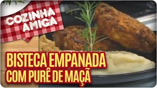 Receita Bisteca Empanada  Cozinha Amiga [upl. by Edison306]