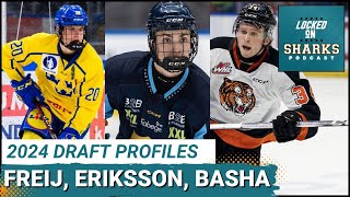 2024 NHL Draft Profiles Alfons Freij Linus Eriksson Andrew Basha [upl. by Mortensen]