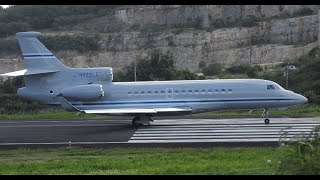 4K Private Jets heading out of Antigua Thanksgiving Weekend G600 G650ER Falcon 8X amp more [upl. by Citarella]