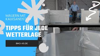 BMO erklärt Tipps für jede Wetterlage  Mauern mit Kalksandstein –Teil 10  BMO KSVertrieb [upl. by Dyanna285]