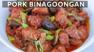 How to Cook Pork Binagoongan [upl. by Fernand]