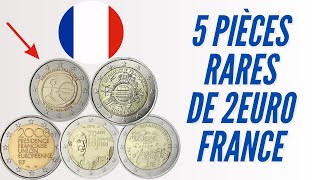 la Valeur de 5 Pièces de 2€ commémoratives de FRANCE [upl. by Branscum]