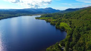 Loch VenacharThe TrossachsDJI Mini 3 4K Drone [upl. by Beller209]