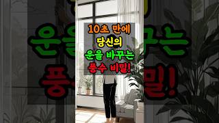 10초 만에 당신의 운을 바꾸는 풍수 비밀풍수비밀 운세개선 풍수팁 금전운증가 행운을부르는방법 [upl. by Wolfgram115]