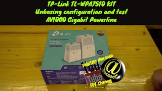 Tutorial configurazione e test Unpacking how to setuptest Powerline adapter TP Link TL WPA7510 Kit [upl. by Sung]