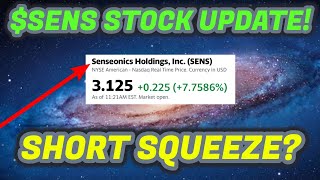 SENS STOCK UPDATE IS A SHORT SQUEEZE COMING FOR SENSEONICS [upl. by Merow]