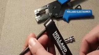 How to put a BNC Compression Connector on a RG59 U Coax Cable [upl. by Meyeroff521]