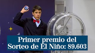 El primer premio del Sorteo de El Niño se lo lleva el 89603 [upl. by Tiny]