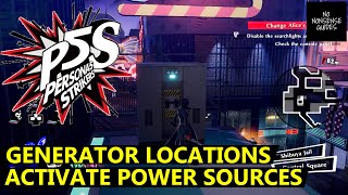 Persona 5 Strikers Generator Locations in Central Street  All Power Sources [upl. by Zehc5]