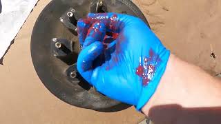 Trailer Wheel Bearing Repack Service How To [upl. by Roque]