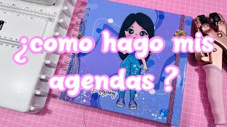 Como hago mis Agendas  Encuadernación [upl. by Whitman]