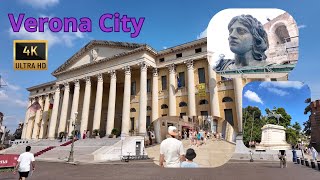 Verona  Italy 4K Tour Walk 2024 [upl. by Mcgrath]