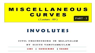 INVOLUTES  Miscellaneous Curves  Part2  ENGINEERINGGRAPHICS  lecture  9  CivilEngineer [upl. by Hgielyak950]