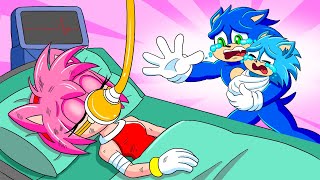 Baby Amy Breaks Baby Sonics Toy  Baby Sonic’s Kindness Help Amy Rose shorts animation sonic [upl. by Analos]