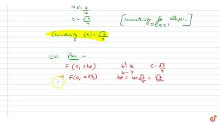 find the eccentricity coordinates of centre foci length of axes latus rectum and equation o [upl. by Ytinav]