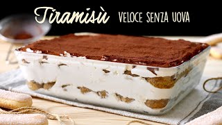 TIRAMISÙ VELOCE SENZA UOVA Ricetta Facile  BuonIdea [upl. by Hamilton]