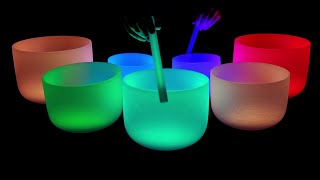 Remove ALL Negative Energy  Crystal Tibetan Singing Bowls Sounds [upl. by Enerol]