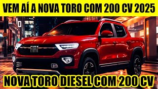 VEM AÃ A NOVA FIAT TORO 22 TURBO DIESEL DE 200 CV A PICAPE COMPACTA DIESEL MAIS POTENTE [upl. by Ludwigg]