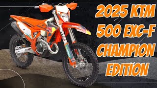 2025 KTM 500 EXCF CHAMPION EDITION [upl. by Yenffit423]