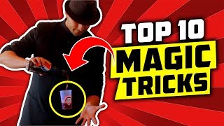 WOW TOP 10 BEST Magic Tricks That You Can Do [upl. by Ymled828]