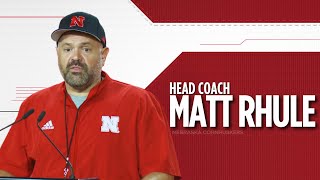 Nebraska Head Coach Matt Rhule Purdue Post Game Press Conference 92824 [upl. by Tedra965]