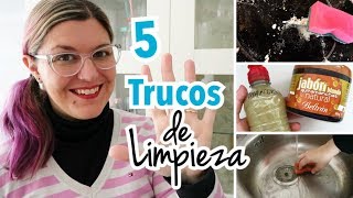 5 TRUCOS DE LIMPIEZA EN CASA  Consejos de orden en el hogar [upl. by Anedal253]