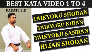 TAIKYOKU SHODAN  TAIKYOKU NIDAN  TAIKYOKU SANDAN  HEIAN SHODAN 👉 KARATESIR [upl. by Enwahs384]